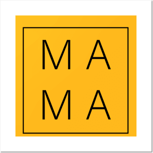 cool mom gift mama tee minimalistic Posters and Art